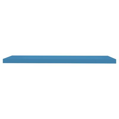 vidaXL Raft de perete suspendat, albastru, 90x23,5x3,8 cm, MDF