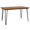 vidaXL Masă grădină picioare formă ac de păr 140x80x75 cm, lemn acacia
