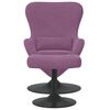 vidaXL Scaun Egg cu Taburet Violet 63 x 73 x 90 cm Catifea