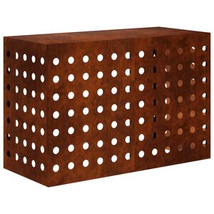 vidaXL Husă pentru aer condiționat Ruginit 90 x 40 x 60 cm