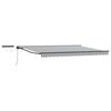 vidaXL Cort electric retractabil Antracit și Alb 5 &times; 3,5 m