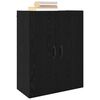 vidaXL Dulap de perete Stejar Negru 69,5 x 34 x 90 cm Lemn compozit