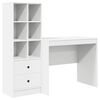 vidaXL Birou Alb 135,5 x 50 x 127 cm 2 buc.