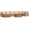 vidaXL Set de canapele de exterior 8 buc. natural