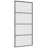 vidaXL Ușă glisantă cu set de feronerie neagră 90x205 cm Sticlă ESG