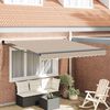vidaXL Cortina Retractabilă Bej 350 x 250 cm Poliester și Aluminiu