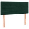 vidaXL Pat box spring cu saltea, verde &icirc;nchis, 80x200 cm, catifea