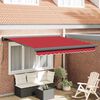 vidaXL Cortina Retractabilă Roșu 300 x 250 cm Stofă și Metal