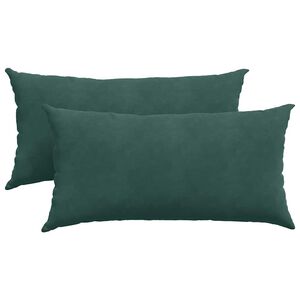 vidaXL Perne pentru canapea 2 pcs Verde &icirc;nchis 80 x 40 cm