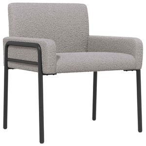 vidaXL Fotoliu decorativ Gri deschis Boucl&eacute;