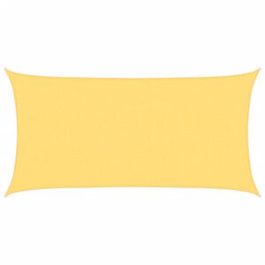 vidaXL P&acirc;nză parasolar dreptunghiulară, HDPE, 2 x 4 m, Bej