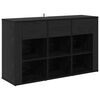 vidaXL Bufet Stejar Negru 100 x 30 x 59,5 cm Lemn prelucrat