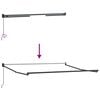 vidaXL Cortina Retractabilă Manual Gri deschis 350 x 250 cm