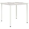 vidaXL Masă de dining Alb 80 x 80 x 75 cm Lemn de pin masiv