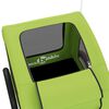 vidaXL Remorcă de bicicletă animale companie, verde textil oxford/fier