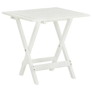 vidaXL Masă de bistro, alb, 46 x 46 x 47 cm, lemn masiv de acacia