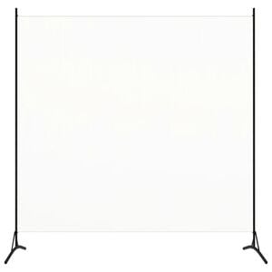 vidaXL Separator de cameră, alb, 175x180 cm, textil