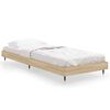 vidaXL Cadru pat fără saltea, stejar sonoma 75x190 cm lemn prelucrat