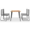 vidaXL Set mobilier de exterior 5 piese lemn masiv acacia și poliratan