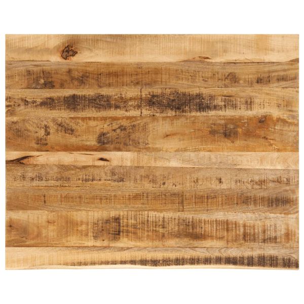 vidaXL Blat de masă margine naturală, 90x80x3,8 cm, lemn masiv mango