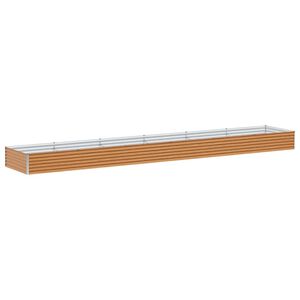 vidaXL Strat &icirc;nălțat de grădină 582 x 100 x 36 cm Oțel Galvanizat