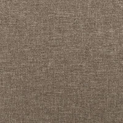vidaXL Tăblie de pat cu aripioare gri taupe 203x16x118/128 cm textil