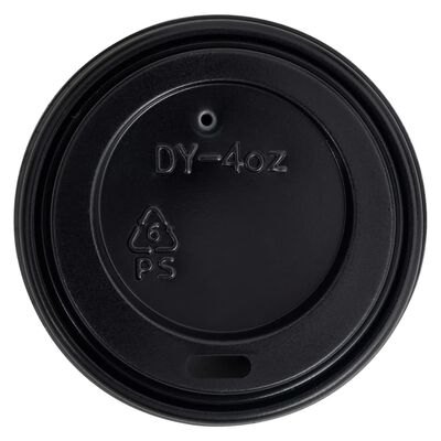 vidaXL Pahare de cafea de hârtie cu capace, 1000 buc., negru, 120 ml