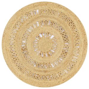 vidaXL Covor manual din iută &icirc;mpletită, 90 cm