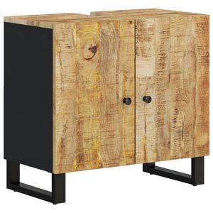 vidaXL Dulap de chiuvetă 62x33x58 cm lemn masiv mango & lemn compozit