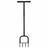 vidaXL Unealtă aerator pentru gazon Negru 95 x 27 cm Plastic