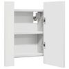 vidaXL Dulap de baie cu oglindă & LED, alb, 40x12x45 cm, acril