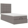 vidaXL Cadru de pat otoman cu saltea Taupe 90x190cm Material