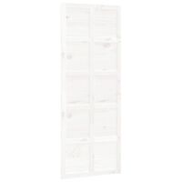 vidaXL Ușă de hambar, alb, 80x1,8x214 cm, lemn masiv de pin