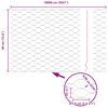 vidaXL St&acirc;lp de gard. Gri 100 x 0,4 m (plasă de 50 mm) Oțel și PVC