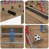 vidaXL Masă de Foosball Stejar Artizanal 125 x 60,5 x 80 cm