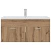 vidaXL Dulap de Baie Stejar Artizanal 100 x 38,5 x 46 cm Lemn compozit
