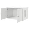 vidaXL Casa pentru pisici Alb 85 x 55 x 50,5 cm Lemn compozit