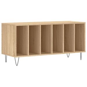 vidaXL Dulap pentru discuri stejar sonoma 100x38x48 cm, lemn prelucrat