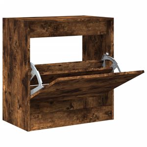 vidaXL Pantofar, stejar fumuriu, 60x34x63,5 cm, lemn compozit