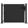 vidaXL Poartă de grădină Negru 110 x 105 cm Oțel vopsit electrostatic