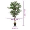 vidaXL Arbore ficus artificial 1008 de frunze 180 cm verde