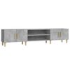 vidaXL Comodă TV, gri beton, 180x31,5x40 cm, lemn prelucrat