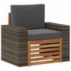vidaXL Canapea Medie pentru Exterior natural