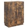 vidaXL Bufet cu sertar Stejar fumuriu 66 x 34,5 x 87 cm Lemn prelucrat