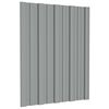 vidaXL Panou de acoperiș 12 buc. Gri 60 x 45 cm Oțel galvanizat