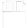 vidaXL Tăblie de pat de schimb metalică, alb, 100 cm