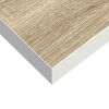 vidaXL Rafturi perete suspendate 2 buc. alb/stejar 50x23x3,8cm MDF