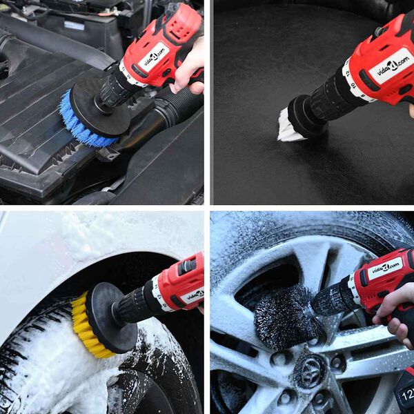 vidaXL Set de perii de curățare moi și dure 12 pcs Multi Color