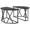 vidaXL Masă de cafea Stejar Negru 80 x 80 x 42 cm