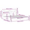 vidaXL Cadru de pat, Viana, fără saltea, maro, 180x200 cm, piele ecologică